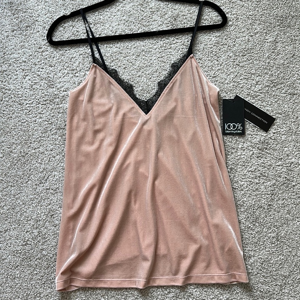 French Connection Velvet Tank
